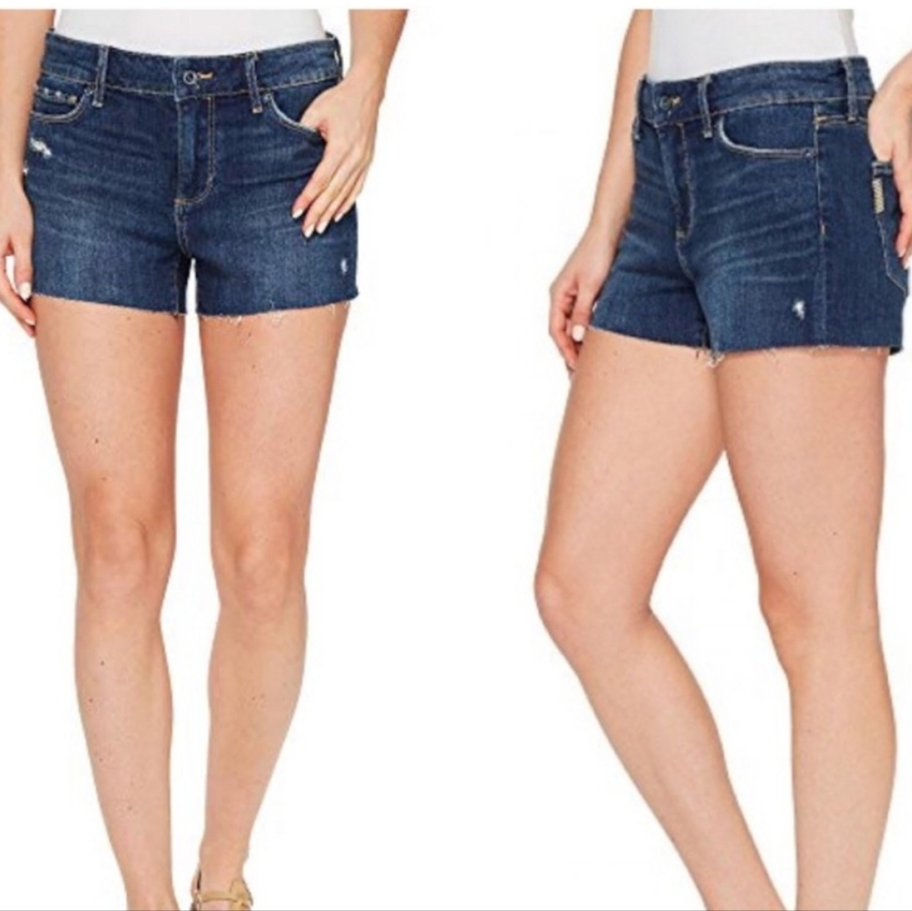 PAIGE Vera Short Kairi Destructed Denim Shorts Size 24